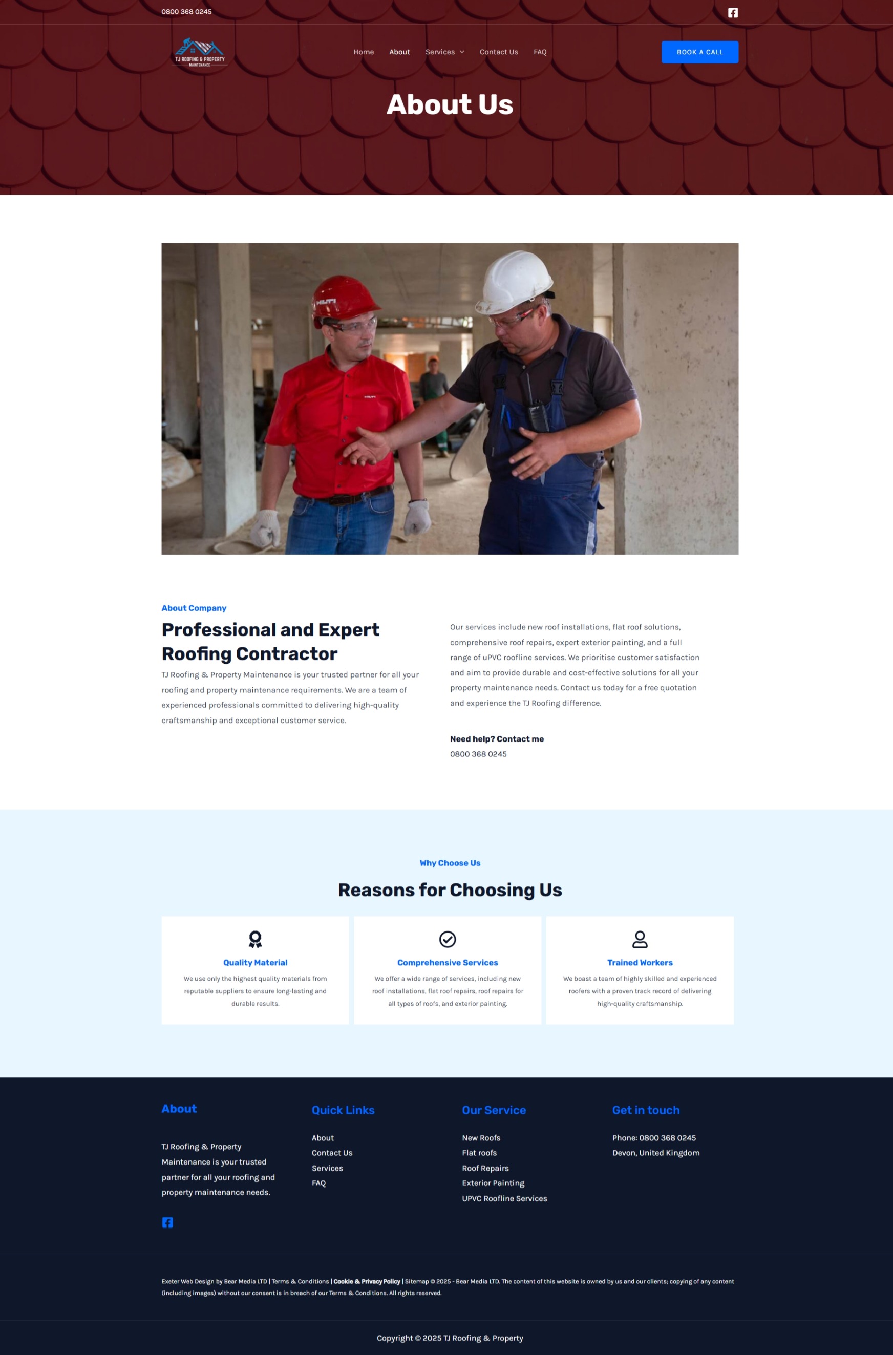 About Us tj roofing.com Betra Web - Betra Web