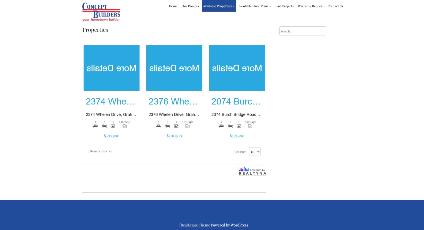 Available Properties conceptbuilders.net Betra Web - Betra Web