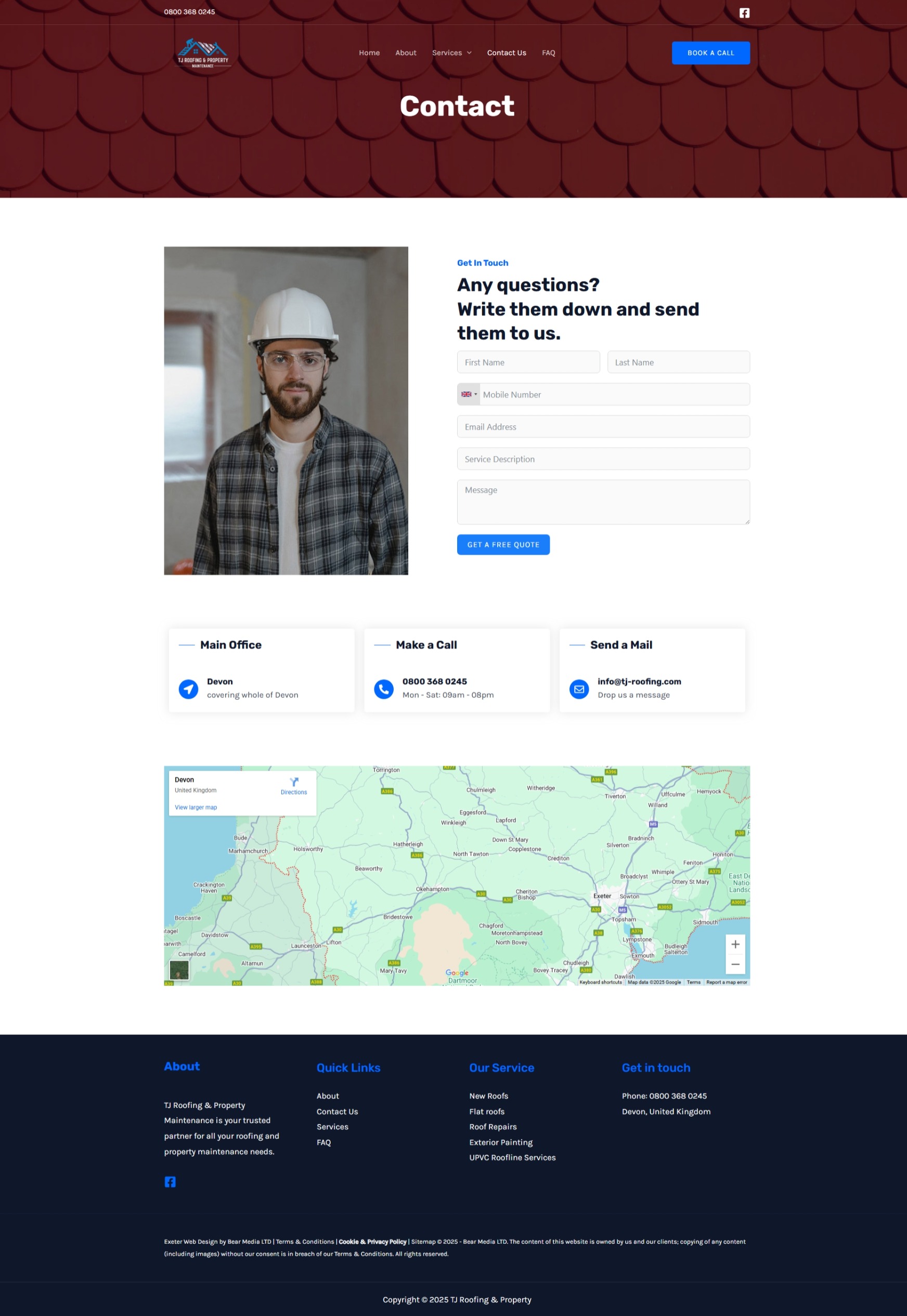 Contact tj roofing.com Betra Web - Betra Web