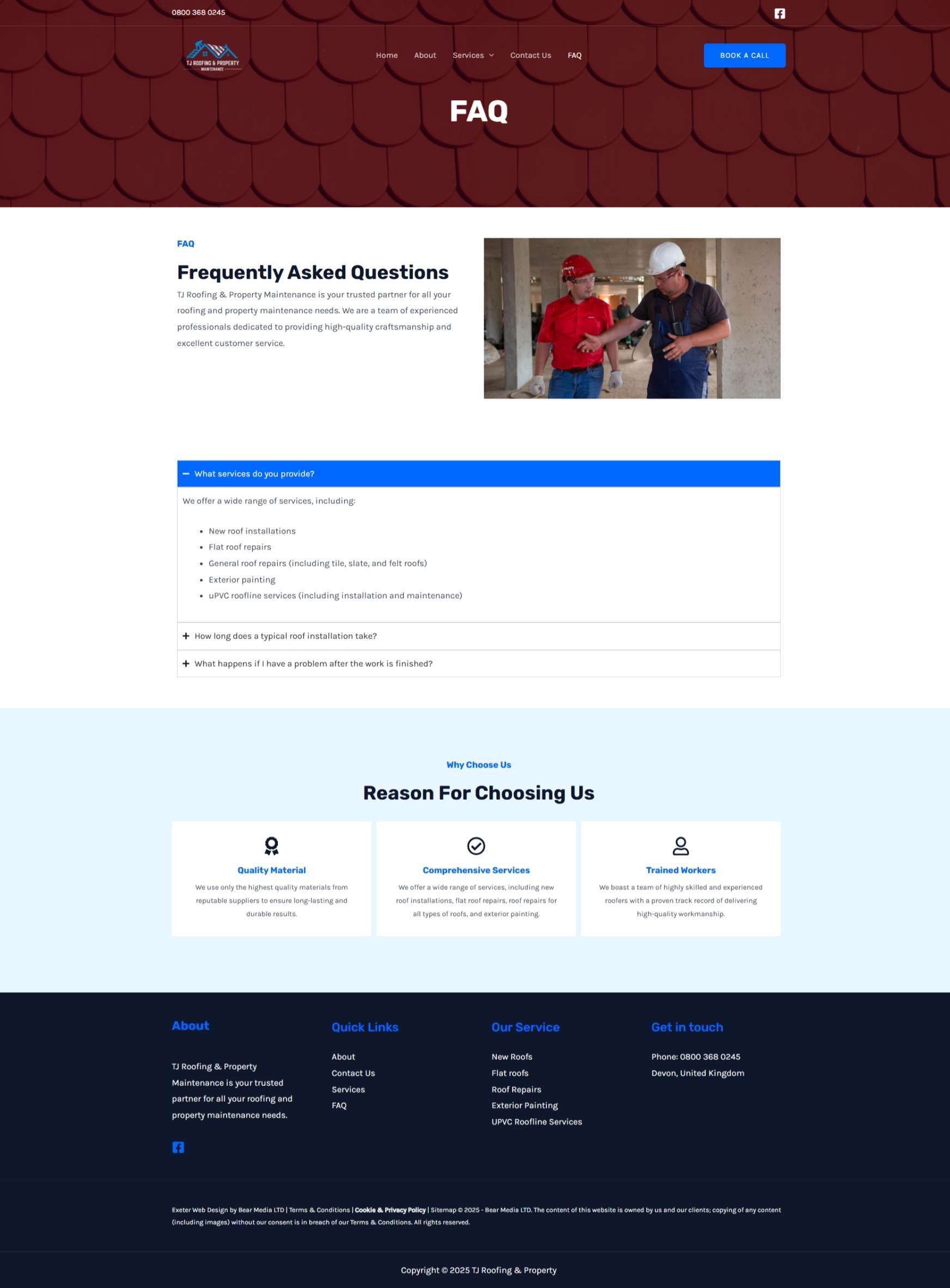 FAQ tj roofing.com Betra Web - Betra Web
