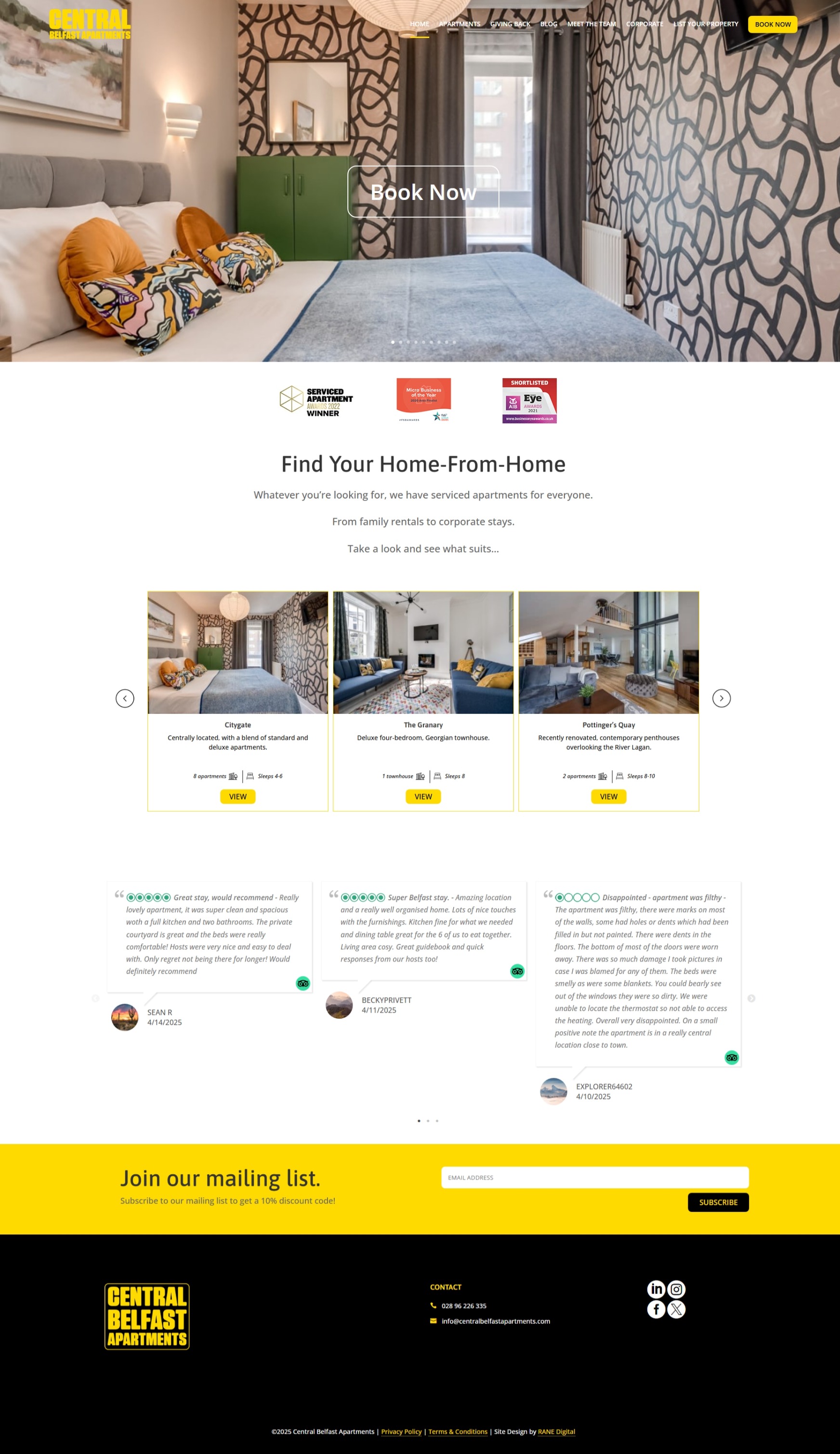 Home Page centralbelfastapartments.com Betra Web - Betra Web