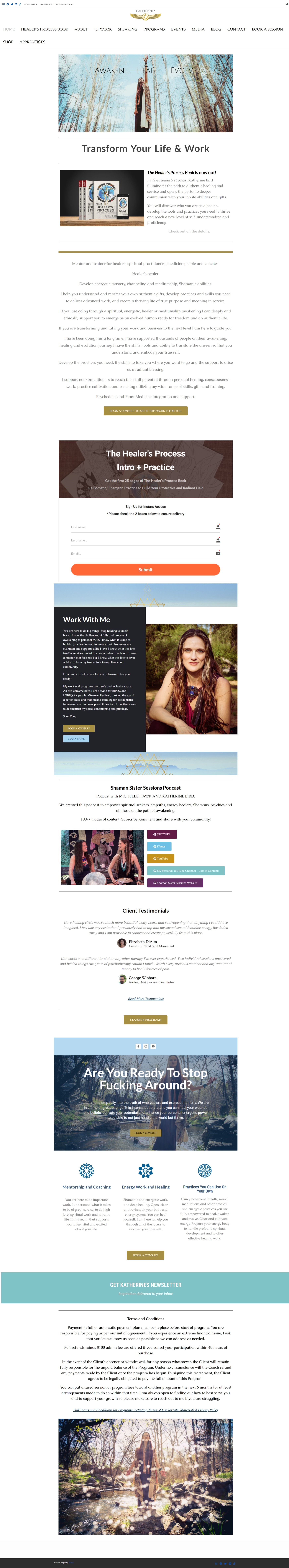Home page katherinebird.com Betra Web - Betra Web