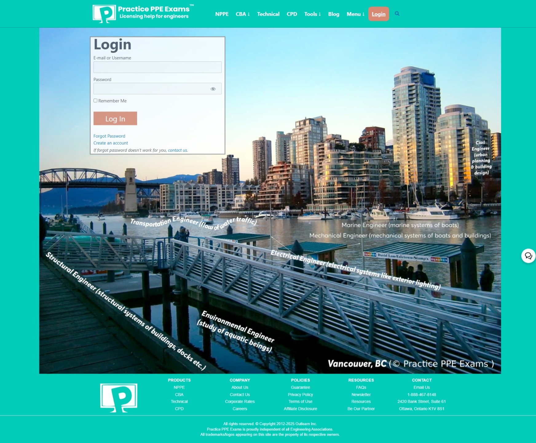 Login Page practiceppeexams.ca Betra Web - Betra Web