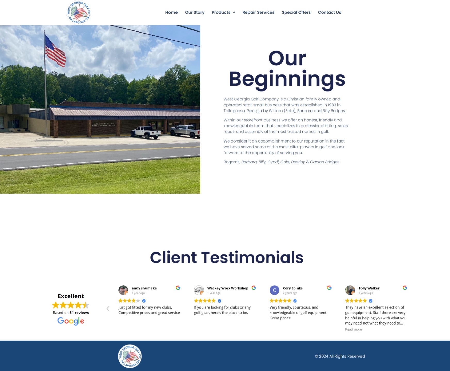 Our Story westgeorgiagolfcompany.com Betra Web - Betra Web