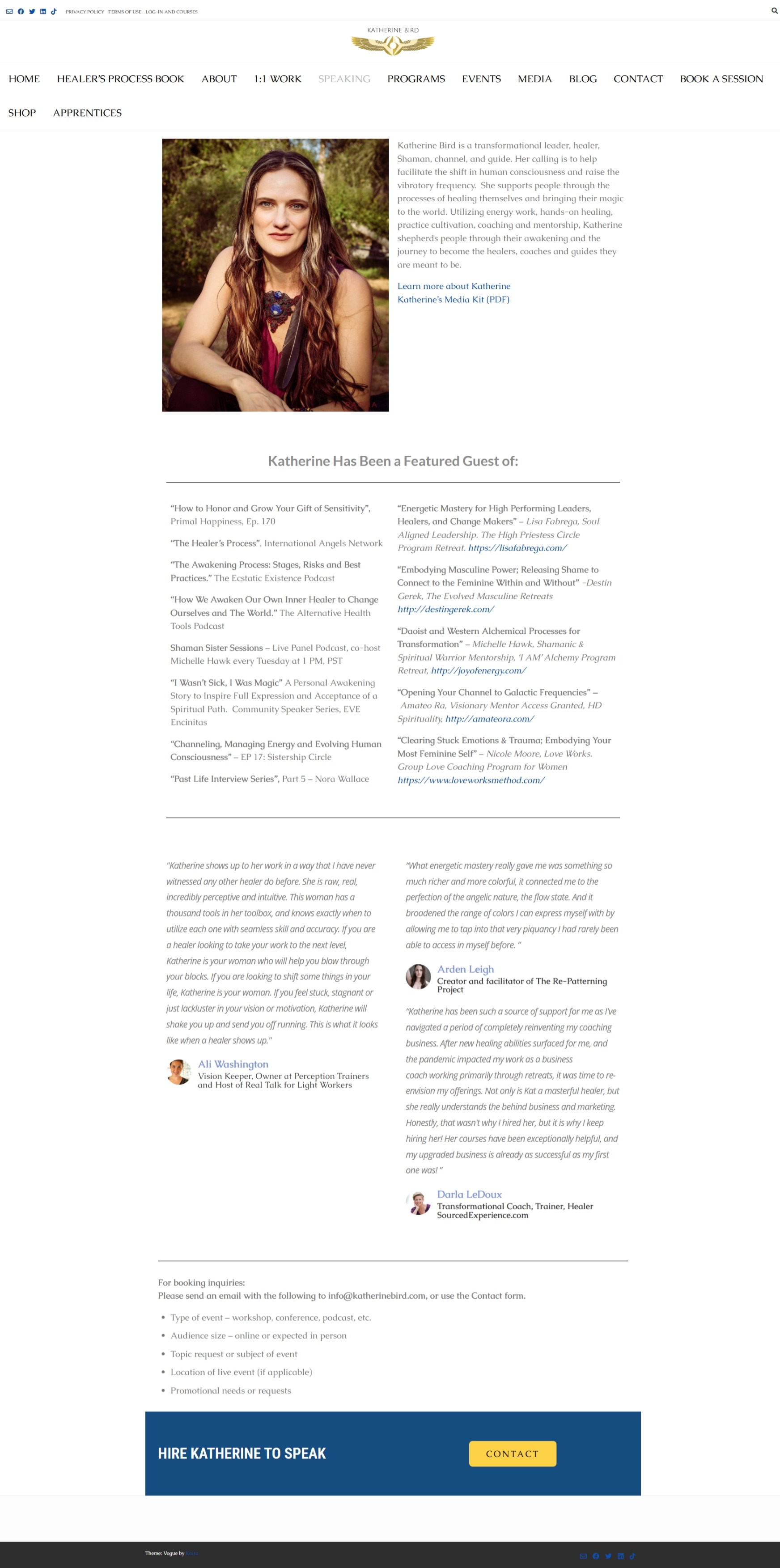 Speaking katherinebird.com Betra Web - Betra Web
