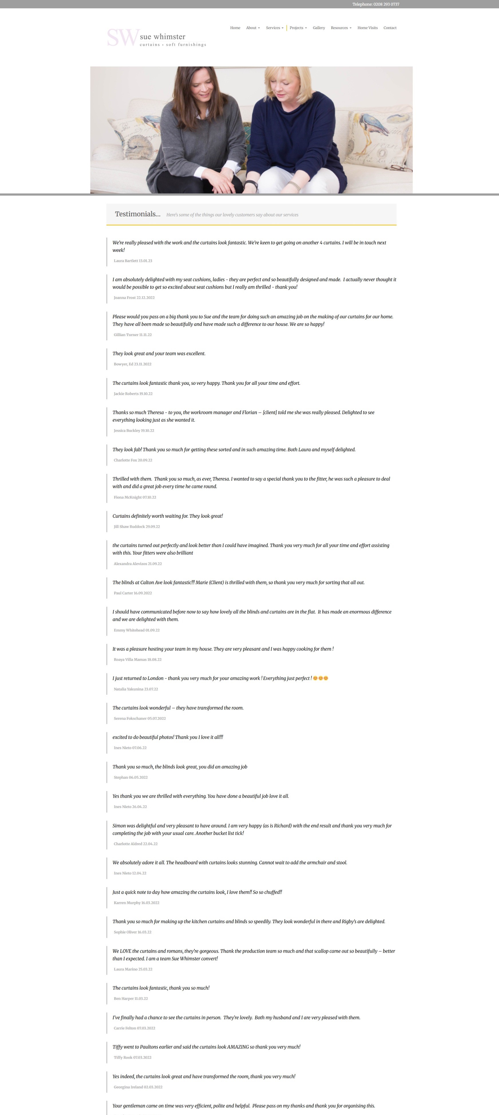 Testimonial suewhimster.co .uk Betra Web - Betra Web