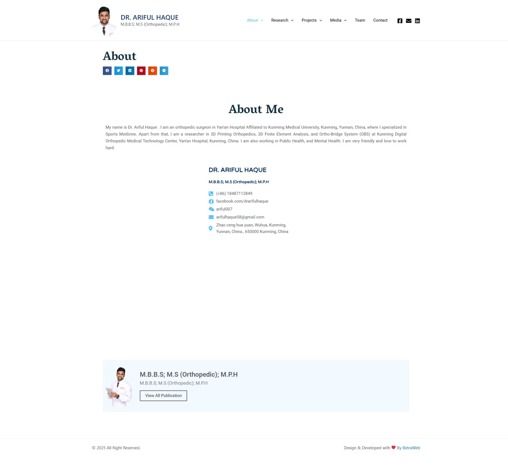 About drarifulhaque.com Betra Web 2 - Betra Web