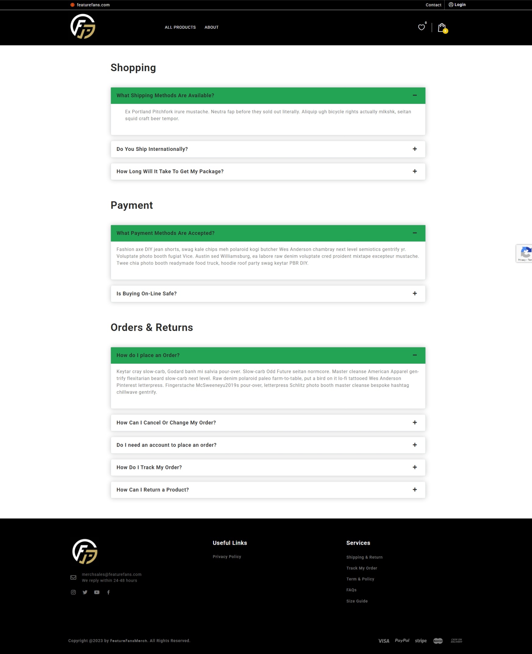 FAQ featurefansmerch.com Betra Web 6 - Betra Web