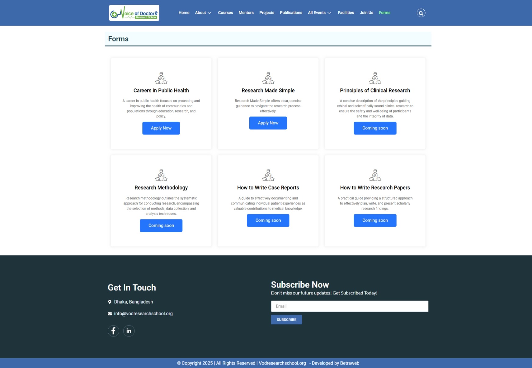 Forms vodresearchschool.org Betra Web 12 - Betra Web