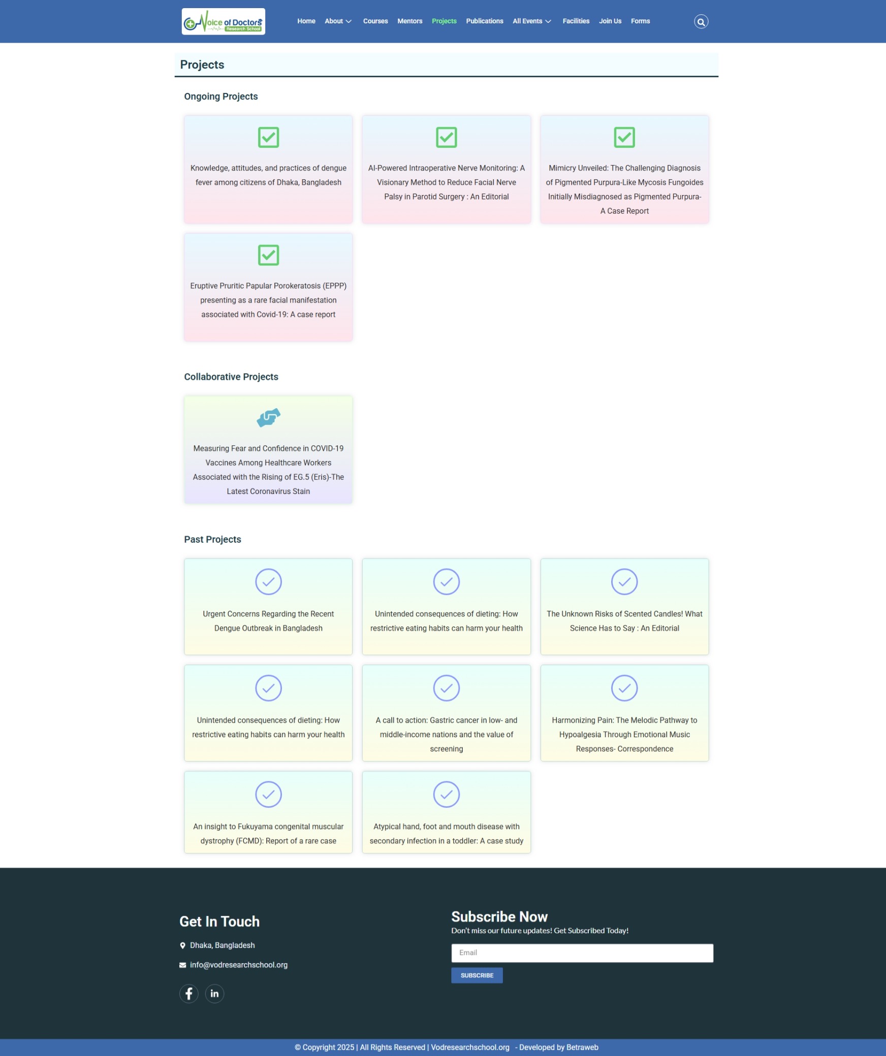 Projects vodresearchschool.org Betra Web 8 - Betra Web